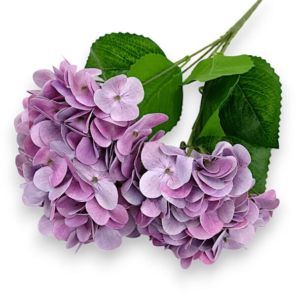 Hortenzie gelová Real Touch Fialová