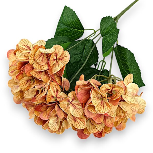 Hortenzie gelová Real Touch Oranžová