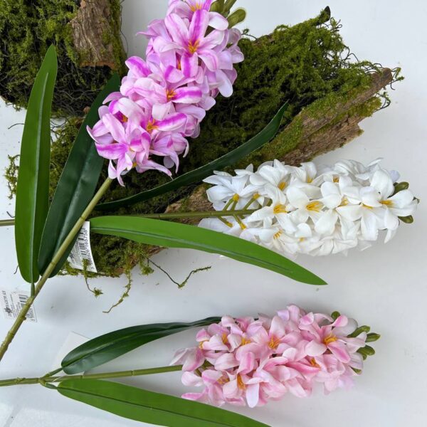 Hyacint Real Touch – umělá květina fialová