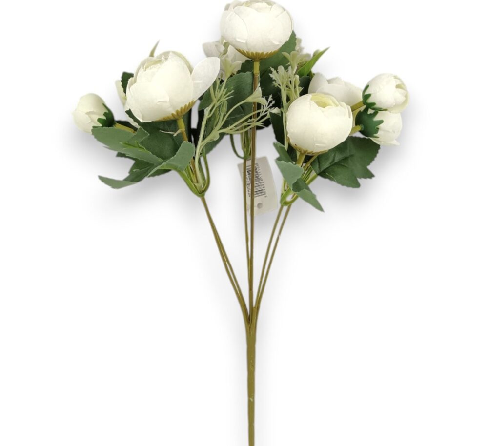 Buket pivoněk bílá
