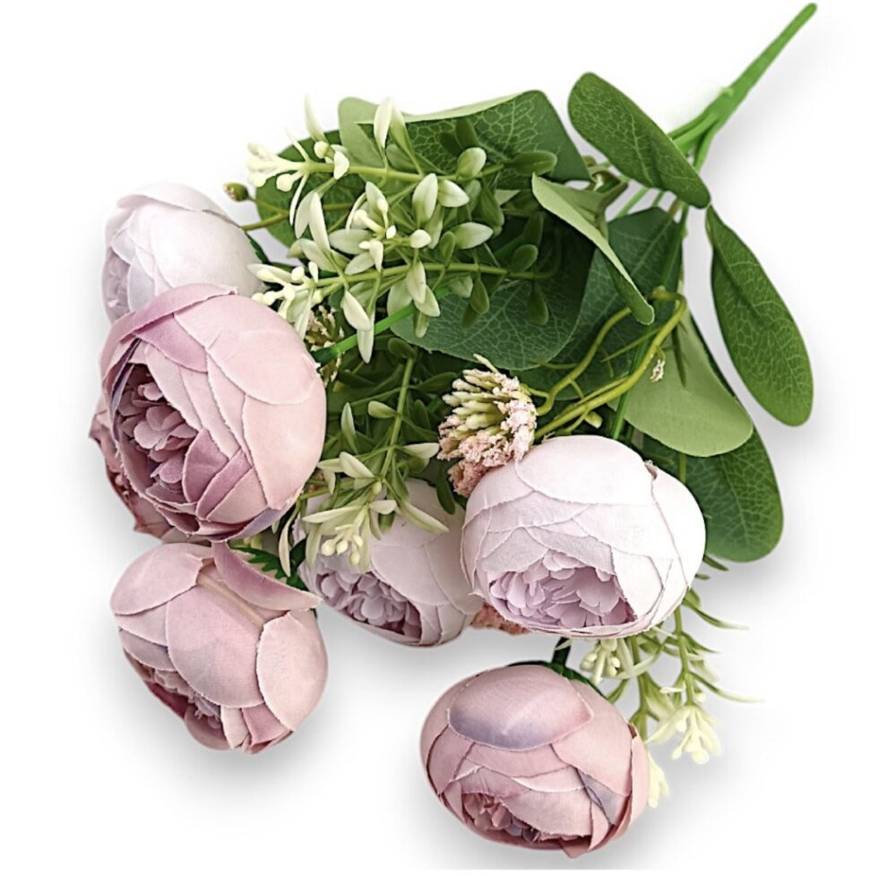 Buket pivoněk fialová