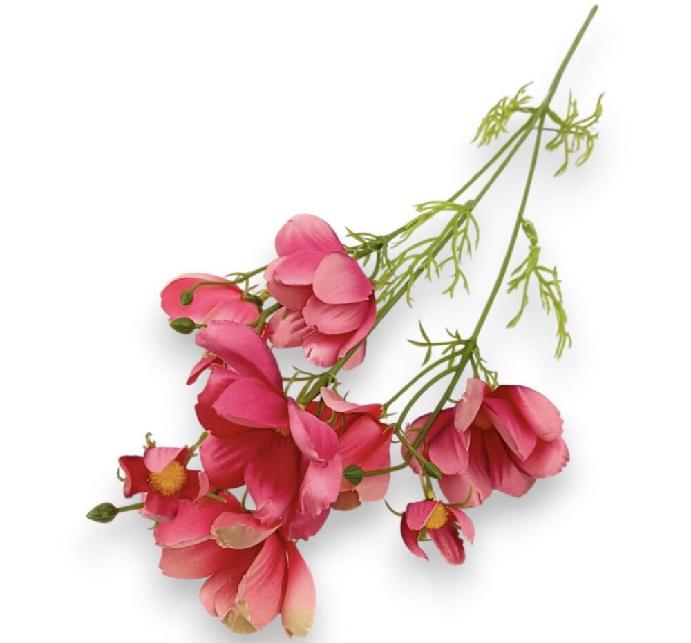 Kosmejka – umělá květina červená