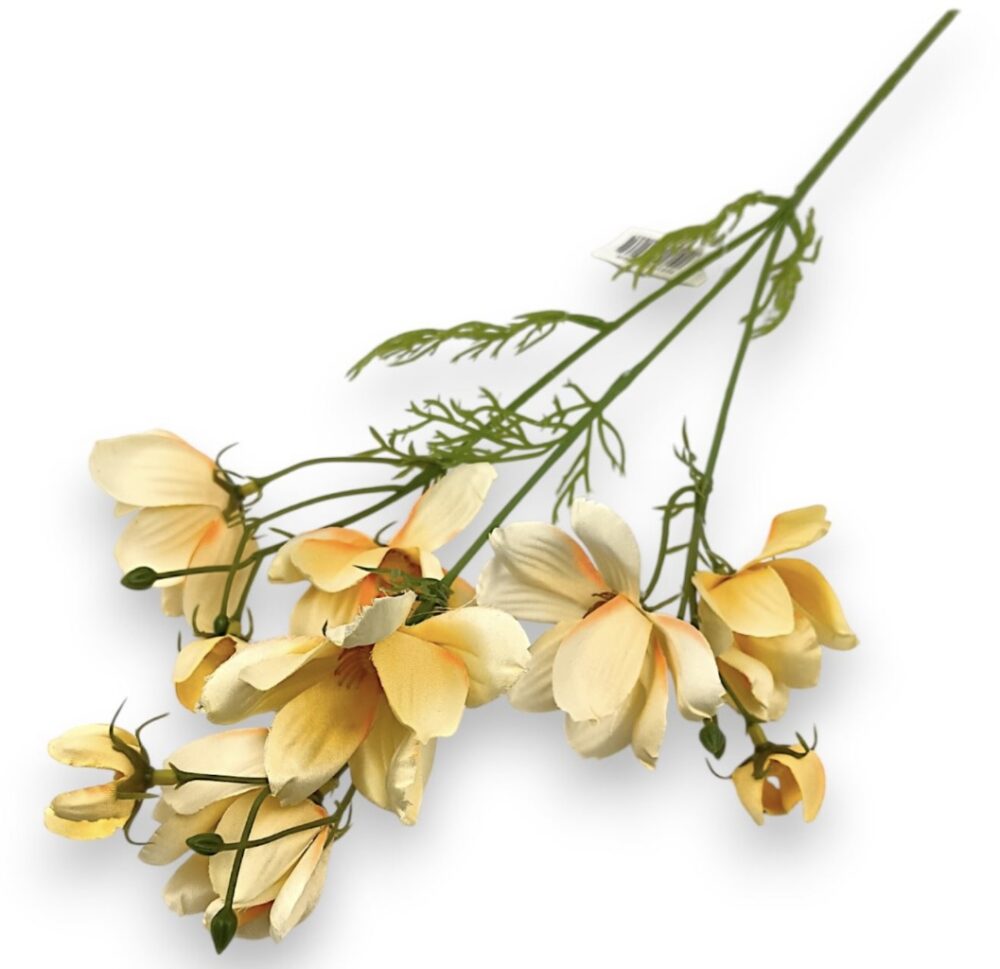 Kosmejka – umělá květina žlutá