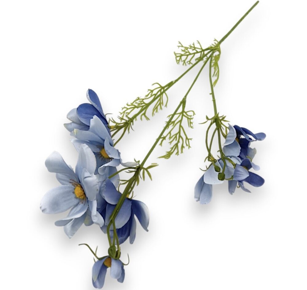 Kosmejka – umělá květina modrá
