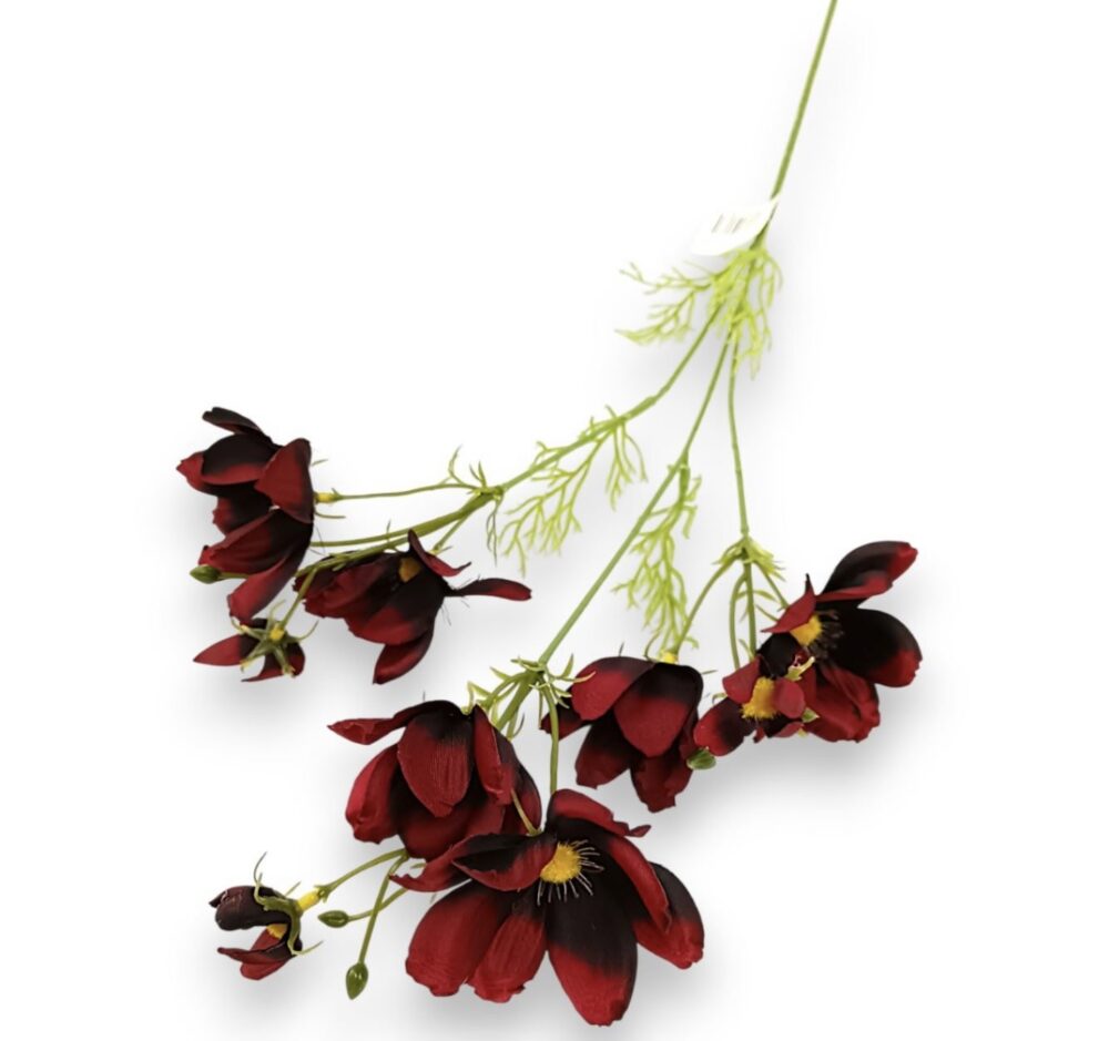 Kosmejka – umělá květina bordó