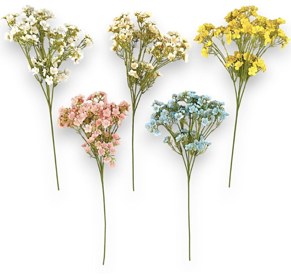 Gypsophila – umělá květina žlutá - Image 2