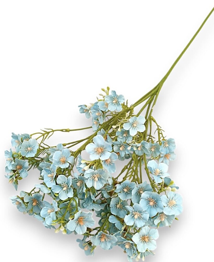 Umělý nevěstin závoj (Gypsophila) – modrý