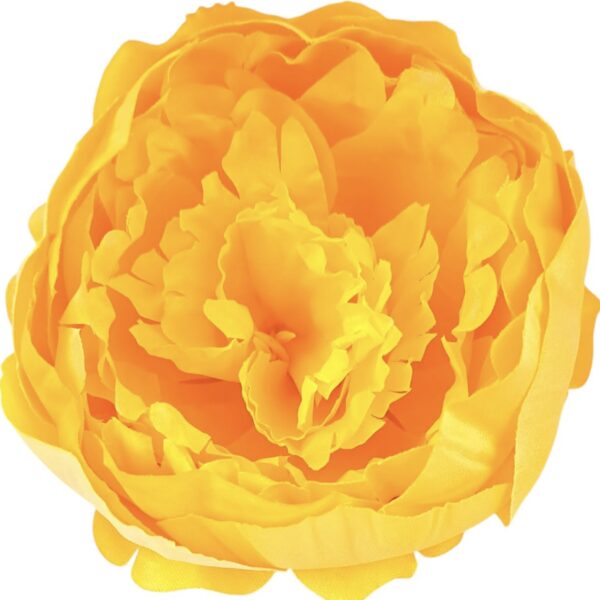 Umělá hlava pivoňky žlutá