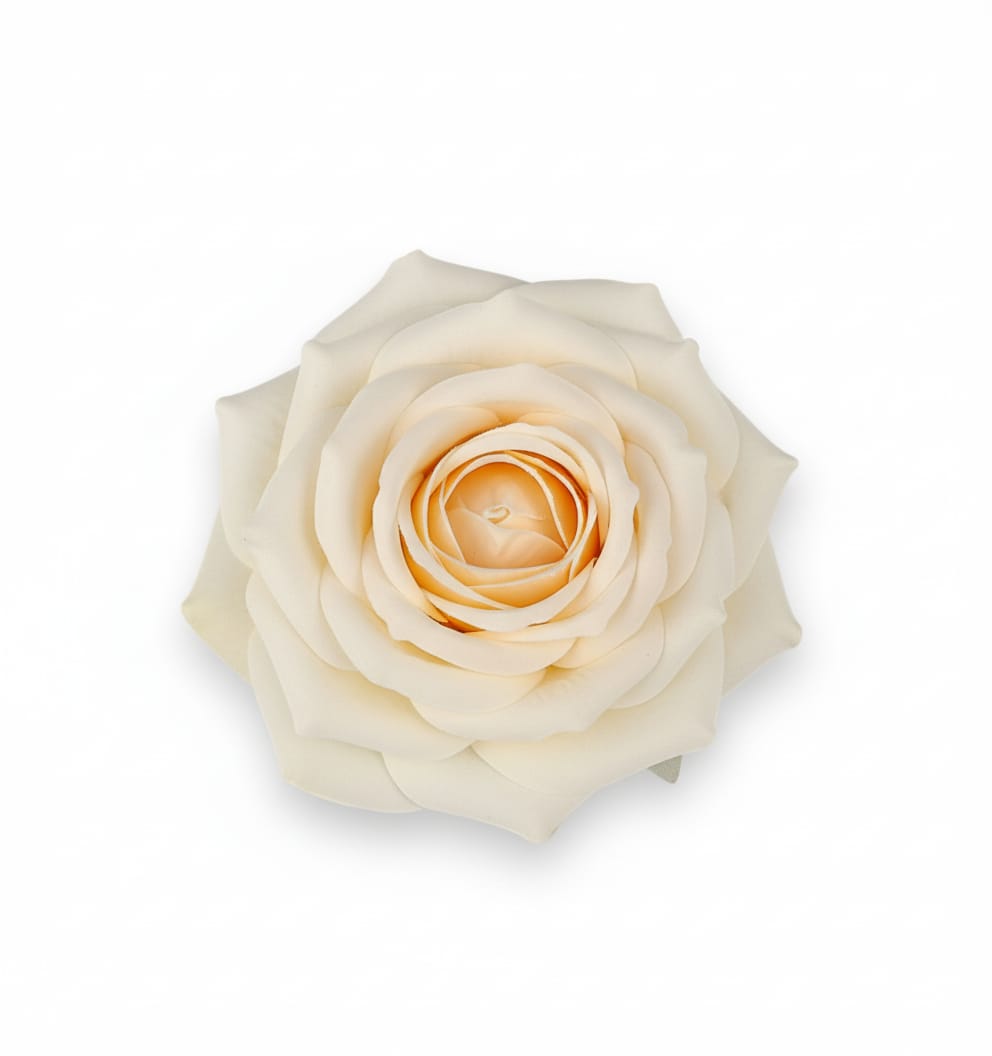 Umělá hlava růže broskvová