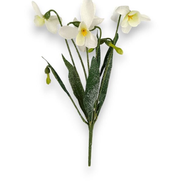 Zasněžený svazek gelových sněženek Real Touch – 20 cm