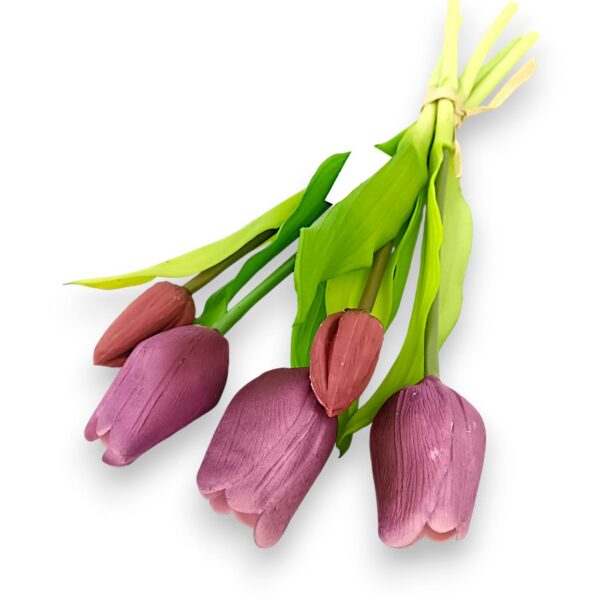 Luxusní gelový tulipán klasický slivový – 32 cm